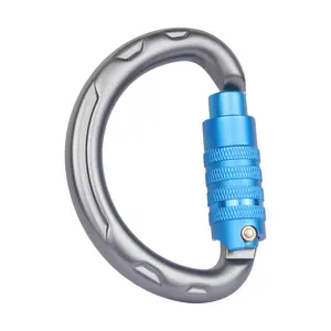 Kunden spezifische Farben 20KN Heavy Duty Aluminium Mode Karabiner D-Form Karabiner Karabiner haken