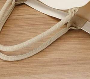 Conception personnalisée innovante sac fourre-tout à provisions réutilisable nouvelle mode sacs en toile unie lin Calico coton biologique imprimé pour cadeau - Product Image 5