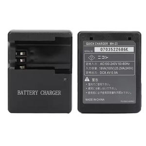 Chargeur de batterie MH-23 pour <span class=keywords><strong>appareil</strong></span> <span class=keywords><strong>photo</strong></span> <span class=keywords><strong>Nikon</strong></span> <span class=keywords><strong>D3000</strong></span> D5000 D8000 D40 D40X D60 Batterie EN-EL9 EN-EL9a EN-EL9e - Product Image 2
