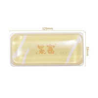 Tapis de souris de jeu personnalisable en gel transparent en forme de lingot de cristal, résistant à l'eau, avec repose-poignet, pour le bureau