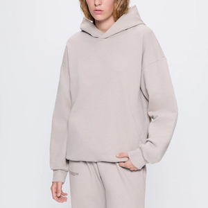 Pull à capuche en molleton tricoté doux pour femme, avec poche avant, cordon de serrage, respirant, écologique, doublé, confortable, décontracté - Product Image 6