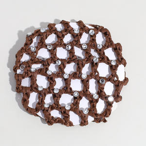 Venta al por mayor colorido elástico <span class=keywords><strong>Ballet</strong></span> Hairnet ganchillo hecho a mano Hairnet poliéster accesorios <span class=keywords><strong>para</strong></span> el cabello - Product Image 5