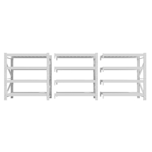 ระบบชั้นวางของแบบพับได้ 4 ชั้น ทำจากเหล็กแผ่นรีดเย็น ไม่ต้องใช้สลักเกลียว ทนทาน ปรับระดับได้ เคลือบด้วยผง ป้องกันสนิม รับน้ำหนักปานกลาง - Product Image 4