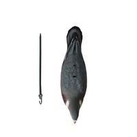 Décoration de jardin en plastique réaliste de luxe durable pour la chasse, leurre de pigeon à demi-coquille, accessoires de chasse