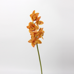 Flores Artificiales Coloridas, Orquídeas Cymbidium de Tallo Largo, Orquídeas de Tacto Real para Decoración del Hogar - Product Image 4