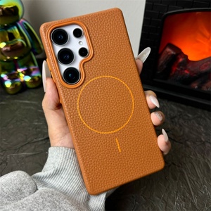 Funda Magnética con Textura de Lichi para Samsung S22 S23 S24 S25 Ultra FE, Antideslizante y Antigolpes - Product Image 3