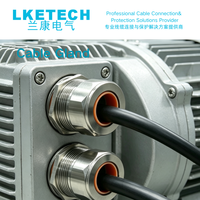Câble industriel LKETECH M25 304 316L en acier inoxydable nickelé, étanche IP68, résistant à la corrosion et aux fortes intempéries salines