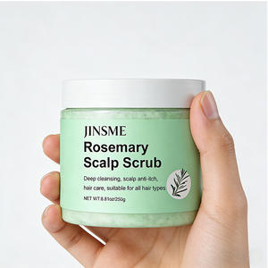 Gommage Apaisant au Romarin pour le Cuir Chevelu OEM, Particules Naturelles de Sel Marin, Nettoyage Profond du Cuir Chevelu 250g, Soin Capillaire Formule 2-EN-1 aux Acides Aminés - Product Image 3