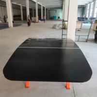 Table de baby-foot d'extérieur SMC Standard Durable Orange, équipement d'entraînement de haute qualité, autoportante 3000x1500x760mm