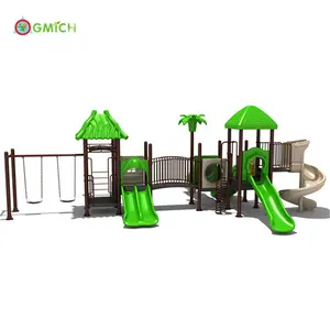 Scivoli di plastica per bambini attrezzature parco giochi all'aperto combinazione scivolo all'aperto