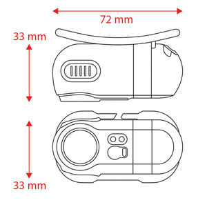 Lampe frontale LED rechargeable fabriquée en Chine, 600 lumens, étanche, avec port USB-C, pour le camping, la randonnée et la course à pied - Product Image 2