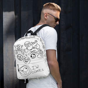 Mochila para portátil con dibujos a mano de IW Comics, para colorear - Product Image 5