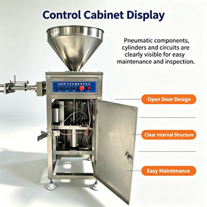 Machine à farcir les saucisses <span class=keywords><strong>de</strong></span> porc et <span class=keywords><strong>de</strong></span> bœuf, électrique, commerciale, durable, pour salami et hot-dogs, à prix abordable - Product Image 3