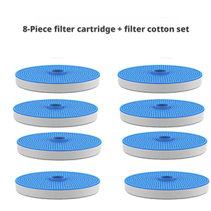 Filtre de remplacement pour fontaine à eau pour animaux de compagnie, <span class=keywords><strong>charbon</strong></span> <span class=keywords><strong>actif</strong></span> 4 couches, lot de 8, compatible multi-modèles universels, pour gamelles de chat et de <span class=keywords><strong>chien</strong></span>, utilisation intérieure - Product Image 5