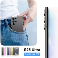 Prix de gros du nouveau smartphone original S25 Ultra 16GB + 1TB 7.3 pouces 5G débloqué Android 13 Decacore CPU 2K écran 108MP
