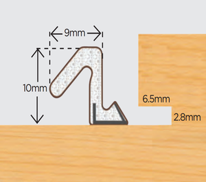 Cho aq21 Tương thích cho <span class=keywords><strong>Q</strong></span> <span class=keywords><strong>lon</strong></span> cửa con dấu màu trắng cho Cửa & phụ kiện cửa sổ - Product Image 5
