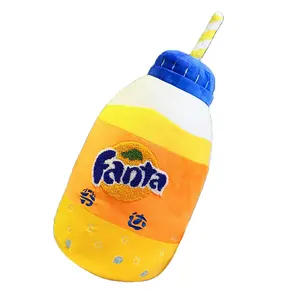 OEM personalizado Soda agua felpa tiro almohada personalizar serpiente bebida botella muñeca peluche juguete para diversión y decoración