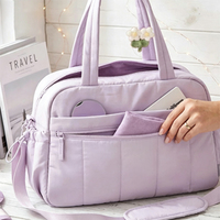 Sac fourre-tout matelassé multi-usages, sac de sport et de voyage grande capacité avec bandoulière amovible, sac à bandoulière quotidien pour femme