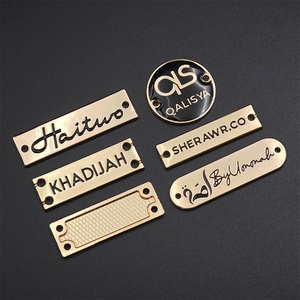Accesorios para bolsos, Hardware, etiqueta en relieve 3D, logotipo de bolso personalizado, placa de <span class=keywords><strong>Metal</strong></span>, etiqueta de marca para decoración de bolsos - Product Image 2