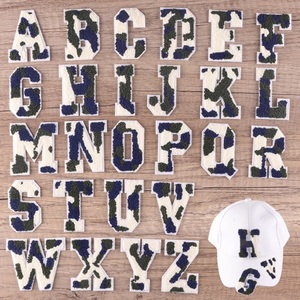 Miếng Vá Vải Chenille Một Chữ 7Cm Mẫu Ngụy Trang Thời Trang Tùy Chỉnh Thiết Kế Bảng Chữ Cái Cho Túi Mũ Quần Áo - Product Image 2