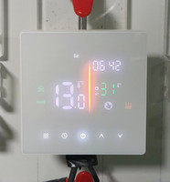 Termostato WiFi Inteligente Ultrafino con Pantalla Táctil LED, Programable por Aplicación, AC90-240V, para Calefacción por Suelo Radiante en Hogar, Hotel u Oficina