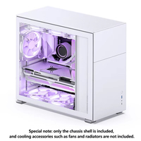 Boîtier d'ordinateur Jonsbo D41 MESH, version avec écran secondaire, compatible ATX / M-ATX, boîtier de PC de jeu pour ordinateur de bureau