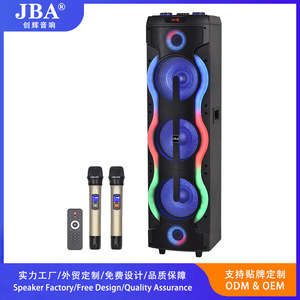Portable <b>Speaker</b> 12-Inch Subwoofer Bluetooth Wireless <b>Microphone</b> Rechargeable Battery TF Card Outdoor Karaoke - Product Image 5