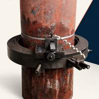 Machine de découpe de tuyaux à pince externe YDP-89 pour l'installation de pipelines pétroliers et gaziers - Découpe à froid électrique sur site 20-89 mm