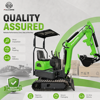 Mini-excavatrice sur chenilles Fulcore certifiée CE, machine complète personnalisable, exportation mondiale, mini-excavatrice d'ingénierie