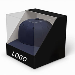 Hochwertige kunden spezifische faltbare UV-Beschichtung Prägung weißer Karton Verpackungs <span class=keywords><strong>box</strong></span> für Baseball mützen Tragbarer Schwamm - Product Image 1