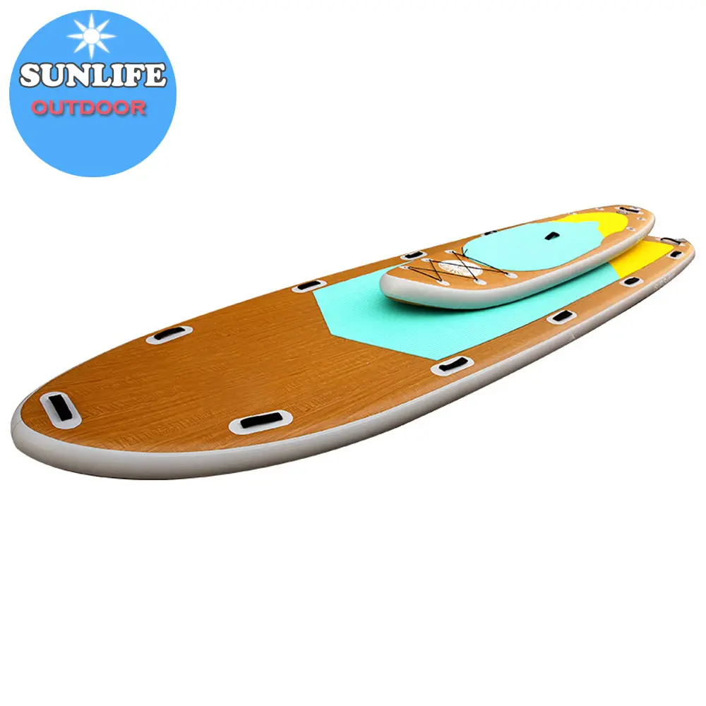 Großes SUP-Board zum Angeln oder Surfen Falt paddel brett mit 5 Flossen