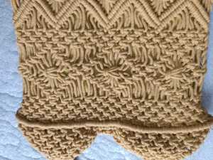 Bolso de Mano Tejido a Crochet, Estilo Bohemio para Mujer, con Patrón Geométrico, Correa Única, Casual, para Playa o Viaje, Parte Superior Abierta, Color Amarillo - Product Image 6