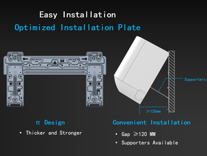 Refrigeración del inversor de CC solo 220-240V ~ 50Hz R410a 12000 <span class=keywords><strong>Btu</strong></span> <span class=keywords><strong>equipo</strong></span> de acondicionamiento dividido montado en la pared para dormitorio - Product Image 5