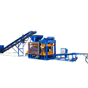 Máquina Automática Hidráulica para Fabricar Bloques de Cemento y Pavimentación QT4-25, Motor de 6 Bloques para Línea de Producción de Ladrillos de Hormigón - Product Image 3