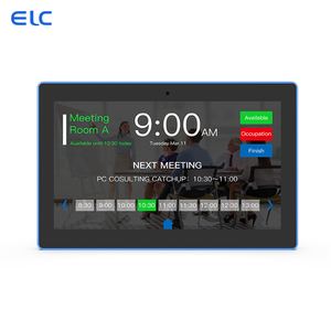 Tablette Android LCD 15,6 pouces OEM à montage mural avec barre lumineuse LED intégrale PoE pour la réservation de salles de réunion - Product Image 3
