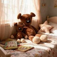 Peluche Ours Brun Adorable, Douce et Moelleuse, Coussin en Peluche, Décoration d'Intérieur, Cadeau d'Anniversaire, Anti-Stress