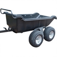 Remorque tout-terrain robuste à châssis en acier pour ATV / UTV, haute capacité de charge