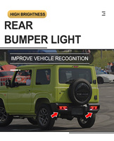 Feux arrière de qualité, feux de recul, clignotants pour Suzuki Jimny JB74W JB64W JB74 JB64 2018-25, lampes réflectrices 3 en 1
