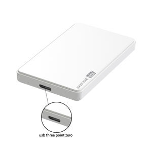 Caja para Disco Duro Móvil de <span class=keywords><strong>2</strong></span>.5 Pulgadas, USB 3.0 Externo, para Discos Mecánicos y de Estado Sólido, Universal para Computadoras de Escritorio y Portátiles, Plástico Blanco - Product Image 3