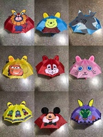 Payung Anak Ringan LS Motif Kartun Hewan 3D dengan Gagang Logam Pembuka Semi-Otomatis untuk Anak-Anak