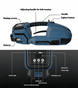 آلة أوتوماتيكية بالكامل لختم جانبي كهربائية سهلة التشغيل مع بطارية mAh للتغليف الورقي - Product Image 4