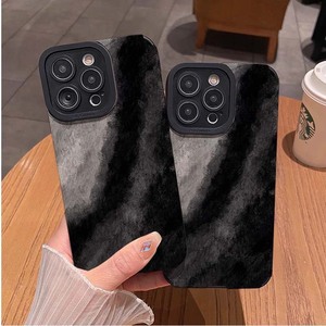 Custodia grigia per telefono cellulare in pelle sintetica con stampa di nuvole nere per <span class=keywords><strong>Iphone</strong></span> 7 8 X Xr Xs 11 12 13 14 15 16 17 Pro Max - Product Image 2