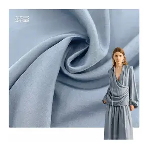 Viscose/Polyester Clothing Textile Supplier Wholesale Dress Custom Sandwashed Polyester Viscose Fabric