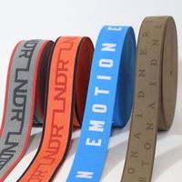 Bande élastique Jacquard robuste 25mm de largeur Technique tissée pour vêtements-Sangle élastique en nylon polyester