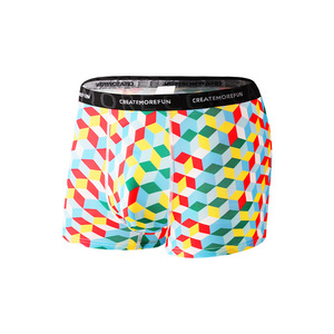 Sous-vêtements d'été en soie de glace fine et respirante pour hommes Mode <span class=keywords><strong>Graffiti</strong></span> imprimé élastique Logo personnalisé Slips pour hommes Boxers - Product Image 6