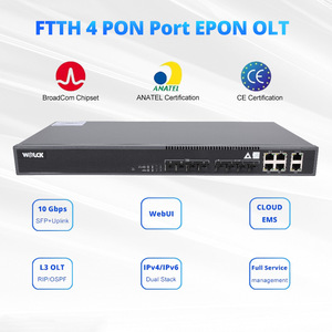 FTTH Optical Fiber Network Equipment Vsol V1601E04-DP/BT 1.25Gbps 4Pon Ports Olt 4GE up Link Gepon Olt - Product Image 3