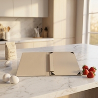 Porte-menu en cuir PU de style américain durable avec logo personnalisé, pour restaurant, hôtel, bar, café, bistrot