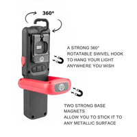Lampe torche portable rechargeable 5W COB LED super lumineuse IP33, lampe d'inspection, lampes de travail, base magnétique pour réparation automobile, atelier