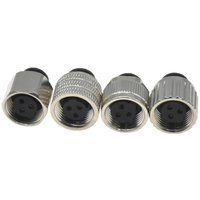 OEM Sensor moldeable Arnés de cables Enchufe Conector circular Hembra 3 Pin C Código M12 Soldadura de energía a prueba de agua Conector de cable M12