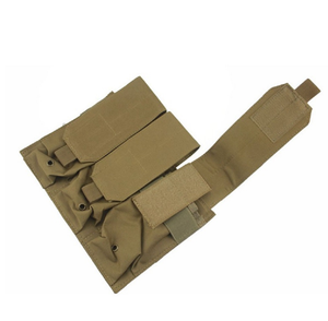 Pochette tactique triple noire pour chasse et combat en extérieur, porte-chargeurs 3 magazines, pochette Molle - Product Image 5